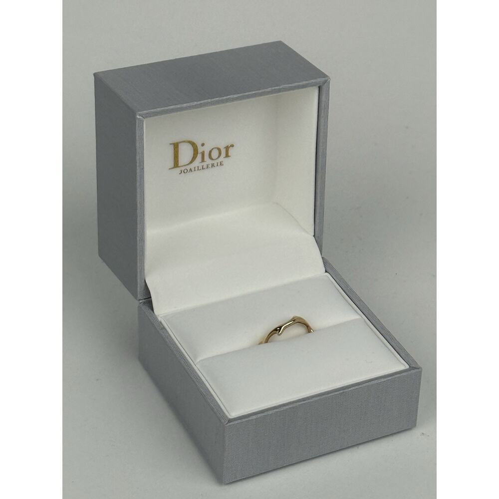 Dior 18K Yellow Gold Bois de Rose Ring 46 (Size 3) - Picture 3 of 9